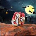 Scary resin Santa Claus Krampus style miniature figurine for Halloween home decor - Scary Old Man Style (Style H)