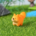 Miniatura di volpe arancione in resina per decorazione di micro paesaggi carini - Stile C (Arancione)