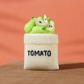 Sculpture miniature en résine d'un sac de tomates avec détails de fruits réalistes - Style de Poche Fruit Vert (Style C) / Style C
