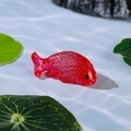 Miniatuur rode hars goudvis voor aquariumlandschappen en DIY sleutelhangers - Stijl D Rode Vis Vorm (D款)