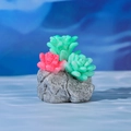 Miniatur Harzstein Sukkulenten Ornament für Mooslandschaften und Sukkulenten Bonsai Deko - Stil A