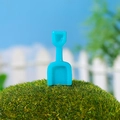 Miniature blue garden shovel accessory for micro landscapes and dollhouse DIY decor - Blue Mini Shovel (Style E)