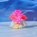 Rosa Sukkulenten Stein Ornament aus Harz für Moos Landschaften und Aquarien - Stil C