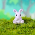Miniatuur lichtpaars hars konijnenfiguurtje voor mos micro landschap decoratie - Paars