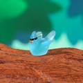 Luminous blue resin hummingbird miniature decoration for DIY micro landscape fairy garden - Luminous Blue