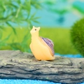 Miniature resin snail ornament with yellow body and purple shell for micro landscapes - Yellow Body Purple Shell Snail (E)