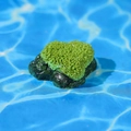 Resin moss-covered rock ornament for aquarium landscaping and DIY micro landscapes - Faux Mossy Rock (Style C)