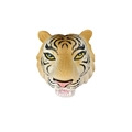 Décoration de tête de tigre réaliste en PVC avec rayures noires et pelage jaune - Tête de Tigre (Adhésif)