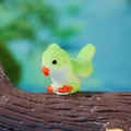 Miniature light green resin bird figurine for DIY micro landscape garden decor - Light Green Bird Miniature (Style H)