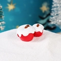Miniatur Weihnachten Harz Äpfel mit weißer Schneekappe für DIY Mikrolandschaften - Weihnachtsapfel