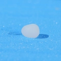 Translucent white sea stone resin pebble for nautical micro landscape decoration - White Translucent Pebbles (Style P)