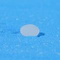 Single milky white translucent resin stone for micro landscape and aquarium decor - Translucent Milky White Stone (Style Q)