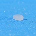 Oval translucent white resin stone for micro landscape on blue glitter sand - Milky White Oval Loose Stone (Style R)