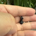 Miniature black resin ant figurine for micro landscape and DIY terrarium decor - Small Black Ant (V)