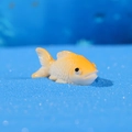Miniature yellow resin fish figurine for aquarium and micro landscape decoration - Yellow Gradient Fish Ornament (Style G)