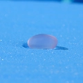 Translucent lavender resin stone with smooth finish for nautical aquarium micro landscape - Lavender Translucent Oval Stone (Size L)