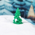 Figurine de sapin de Noël miniature avec neige pailletée pour micro paysage festif - Petit Sapin de Noël