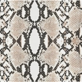 Digital snakeskin print silk square scarf with wild brown and black python pattern - 55cm / Snake Pattern