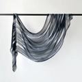 Gray marble gradient viscose pashmina shawl scarf hanging on a minimalist black rack - Dark Gray Gradient