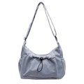 Lichtblauwe corduroy crossbody tas met glittersterren en zak met trekkoord - Blauw