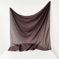 Elegant dark mauve sheer chiffon hijab scarf for Muslim women with premium hemmed edges - 95x95 / Coffee