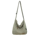 Bolso bandolera impermeable verde salvia de nailon con gran capacidad y correa ajustable - Verde