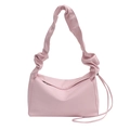 Elegante borsa tote rosa chiaro con manico a pieghe a forma di nuvola da donna - Rosa