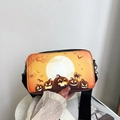 Τσάντα χιαστί Halloween με στάμπες κολοκύθας και φαρδύ νάιλον λουράκι ώμου - Στυλ 3