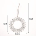 Corona de copos de nieve de cristal plateado de 10,5 cm para decoración de árbol Navidad - Estilo de Corona Redonda de Strass Marquesa (Estilo 2) / Plateado