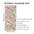 Película para ventanas con flores rosas y motivos de peonías visibles en ambos lados - Estilo de Flor Rosa