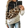 S / Tops / Large Apricot Leopard Print + Black