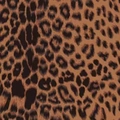 Classic leopard print acetate satin midi skirt featuring a smooth spotted texture - S / Leopard Brown