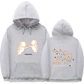 Grey 3D astronaut hoodie featuring Spanish text on front and back for men and women - S / Tops / Gray