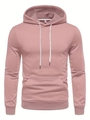 Detail van de oudroze hoodie met witte trekkoorden en duurzame metalen uiteinden van de kap - S / Klassieke Stijl (HD-WY201) / Oudroze