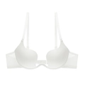 Sujetador push-up blanco con escote en U sin costuras y tirantes ajustables finos - 70A / Blanco