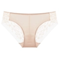 Sexy französische Damenunterwäsche aus Spitze, atmungsaktiv, niedrige Taille, hautfarben - S / Rosa Nude