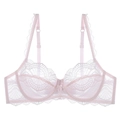 Lichtroze kanten beha voor dames met verstelbare bandjes en strik-detail - 70B / Roze