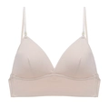 Bralette de triángulo sin aros estilo francés en color piel con diseño de espalda descubierta - S / Color Piel