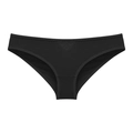 Sexy black low-waist cotton panties for women with hollow-out lace-up design - Black