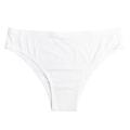 Détail d'une culotte blanche sans couture en soie glacée respirante avec coupe laser - Blanc