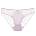 Elegante lavendelkleurige kanten slipjes voor dames met ademend mesh-ontwerp - S / Paars