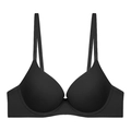 Soutien-gorge réducteur noir sans couture avec bretelles réglables et finition mate - 70B / Hauts / Noir