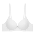 Soutien-gorge à armatures blanc sans couture pour femme avec fines bretelles réglables - 70B / Blanc