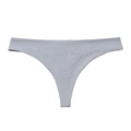 Seamless light blue thong for women with breathable fabric and low waist design - Gray