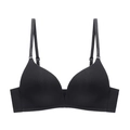 Sujetador negro sin costuras ni aros con tirantes finos ajustables en blanco - 70B / Negro