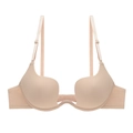 Sujetador push up sin costuras color nude con escote en U profundo y tirantes ajustables - 70A / Color Piel