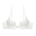 Sujetador push-up blanco sin costuras con escote en V profundo y espalda en U abierta - 70A / Blanco