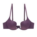 Deep U-neck push-up plunge bra for low back wedding dresses in dark purple finish - Purple