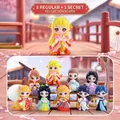 Coffret brûle-encens renard à neuf queues avec 8 figurines et 1 figurine cachée - Série Renard à Neuf Queues Style Ancien (A152) / Boîte complète de 8