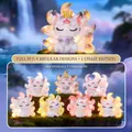 Kitsune blind box figure with glowing nine tails and white fox with crown variant - A147 Flower-like Nine-tailed Fox Box 6 / Full Box Set